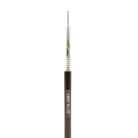 Cable de Fibra Óptica GYTA de 8 Hilos para Redes de Telecomunicaciones Exteriores, Blindado Ligero con Cinta de Acero, Tubo Suelto Trenzado, Rollo para Uso FTTX