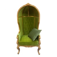 Chaise de cage d'oiseau en gros Chaise de trône de cage d'oiseau en bois à dossier haut de luxe