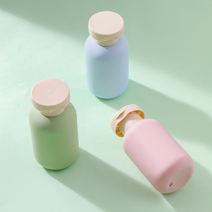 Botellas de Gel de Ducha con Logotipo Personalizado, Artículos de <span class=keywords><strong>Viaje</strong></span> y Cuidado de la Piel, Envase de PE de 60 ml, Botella de Champú de 2 Onzas, Tamaño de Muestra, Azul - Product Image 3