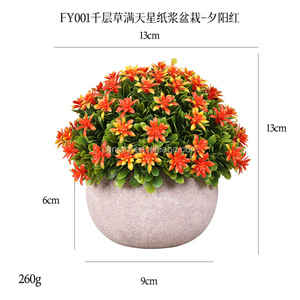 Các loại cây nhân tạo giả cây xương rồng mọng nước trong chậu cây mọng nước mini hoa giả với nồi - Product Image 4