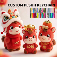 Boneka Maskot Kuda Tahun Baru yang Dapat Disesuaikan, Mainan Plush Super Lembut, IP Perusahaan Kustom, Boneka Buatan Khusus, Boneka Tangan Berdasarkan Desain Sampel Anda