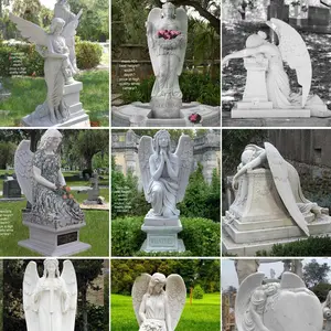 ग्रेनाइट समाधि का पत्थर, अच्छा डिज़ाइन, सरल संगमरमर सफेद शुद्ध कोण की मूर्ति, समाधि के पत्थर और कब्रों के लिए स्मारक