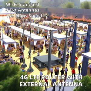 Cấp Công Nghiệp OpenWrt <span class=keywords><strong>Router</strong></span> Không Dây 4G LTE Sim Thẻ Ăng Ten Bên Ngoài Thông Minh CPE Cho Mạng Doanh Nghiệp Sử Dụng WPS VPN Dữ Liệu - Product Image 2