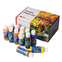 Peinture acrylique colorée de haute qualité, kit de peinture aquarelle pour enfants, peinture et dessin, vente en gros