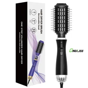 Auto Rotating Hair Curler 5 in 1 Hot Air Brush Hair Straightener and Curler Hair Dryer Brush