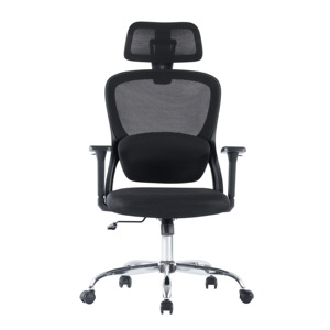 Silla de Oficina Ergonómica Moderna con Respaldo Alto y Reposacabezas, Diseño de Malla, Silla para Computadora con Soporte Lumbar - Product Image 2