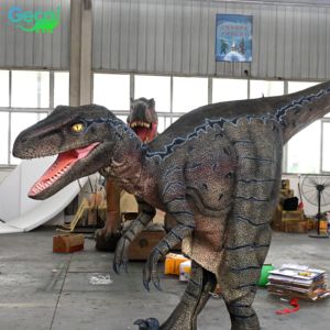 ชุดการแสดงไดโนเสาร์ gecai สมจริงเดิน T-Rex งานปาร์ตี้ฮาโลวีน - Product Image 3