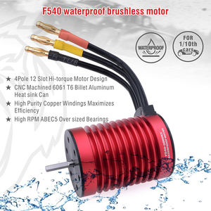 Motor sin Escobillas F540 550 de Alta Potencia, Carcasa de Aluminio Mecanizada por CNC, Resistente al Agua, para Autos RC 1/10, Barcos, Aviones, Juguetes a Escala - Product Image 3