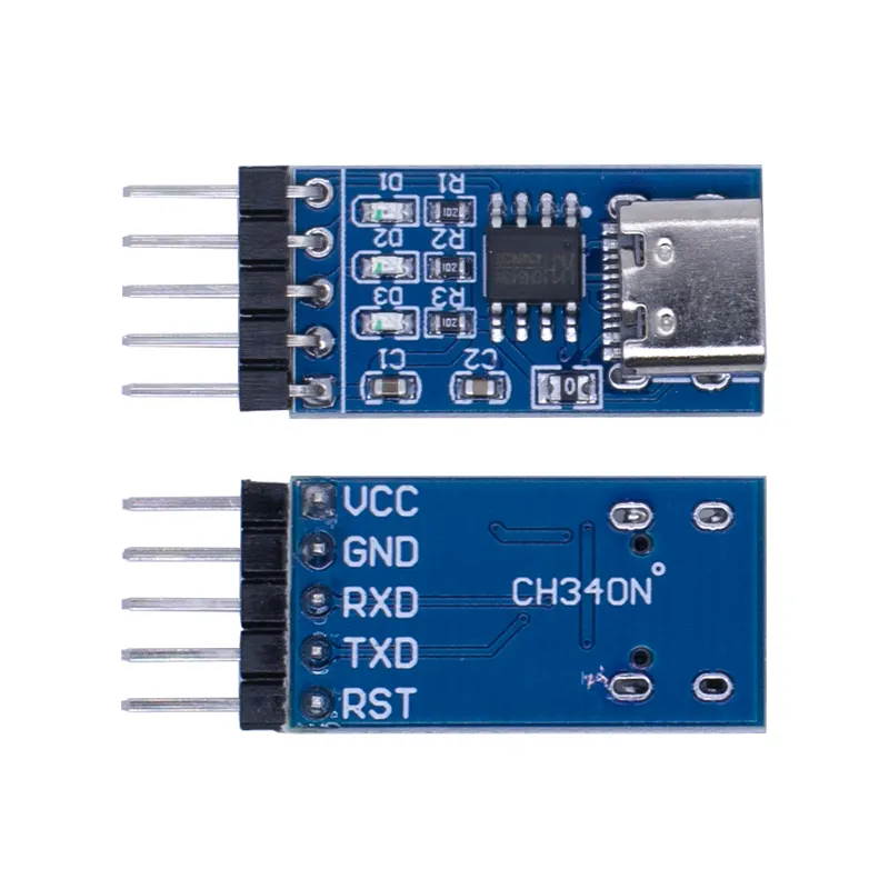 Type-C Type C USB USB-C กับ TTL Serial Port โมดูล CH340N พอร์ต CH340 DC 5V/3.3V อัพเกรด MCU ดาวน์โหลดสายแปรง