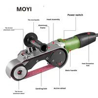 Machine de polissage et de meulage portative DIY pour tuyaux en acier inoxydable, avec alimentation 220V et garantie 1 an