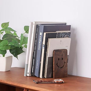 Serre-livres antidérapants en bois mignons simples de matériel de haute qualité tenant des livres pour des étagères de maison de <span class=keywords><strong>bureau</strong></span> - Product Image 5