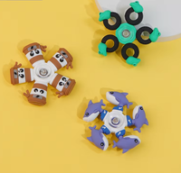 Nouveau Fidget Spinner en Caoutchouc Souple PVC American Shanhaijing, Jouet Anti-Stress, Cadeau de Noël pour Jeunes, Jouets Fidget