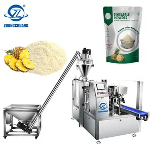 Machine automatique Remplissage rotatif Scellage Premade Doy Pouch Package Machine d'emballage de poudre d'ananas en poudre de fruits secs