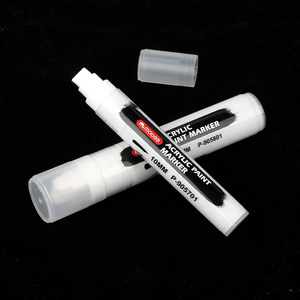 Mobee P-9COMBO-5W 5Pcs Trắng Acrylic Sơn Đánh Dấu Thiết Lập Đa Tip Kích Thước Đánh Dấu Màu Trắng Cho Màu Đen Giấy Vải Tự Làm Nghệ Thuật - Product Image 2