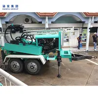 Hydraulic Diesel Rock Portable Borehole Water Well Drilling Rigs