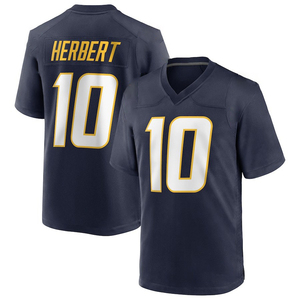 Op maat gemaakte geborduurde heren USA voetbaltenue, ademend, plus size, gepersonaliseerde naam en logo, blanco Los Angeles polyester - Product Image 2