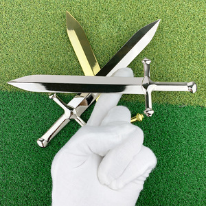 Metal Letter Opener Zinc Alloy A4 Size Gold Silver <b>Color</b> Gift Set For Opening <b>Envelopes</b> And Documents - Product Image 3