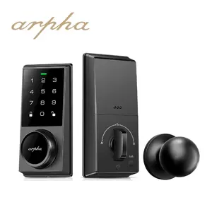 قفل الباب الذكي الأوتوماتيكي Arpha Al302 القياسي الأمريكي قفل الباب الإلكتروني باستخدام كلمة المرور لوحة المفاتيح