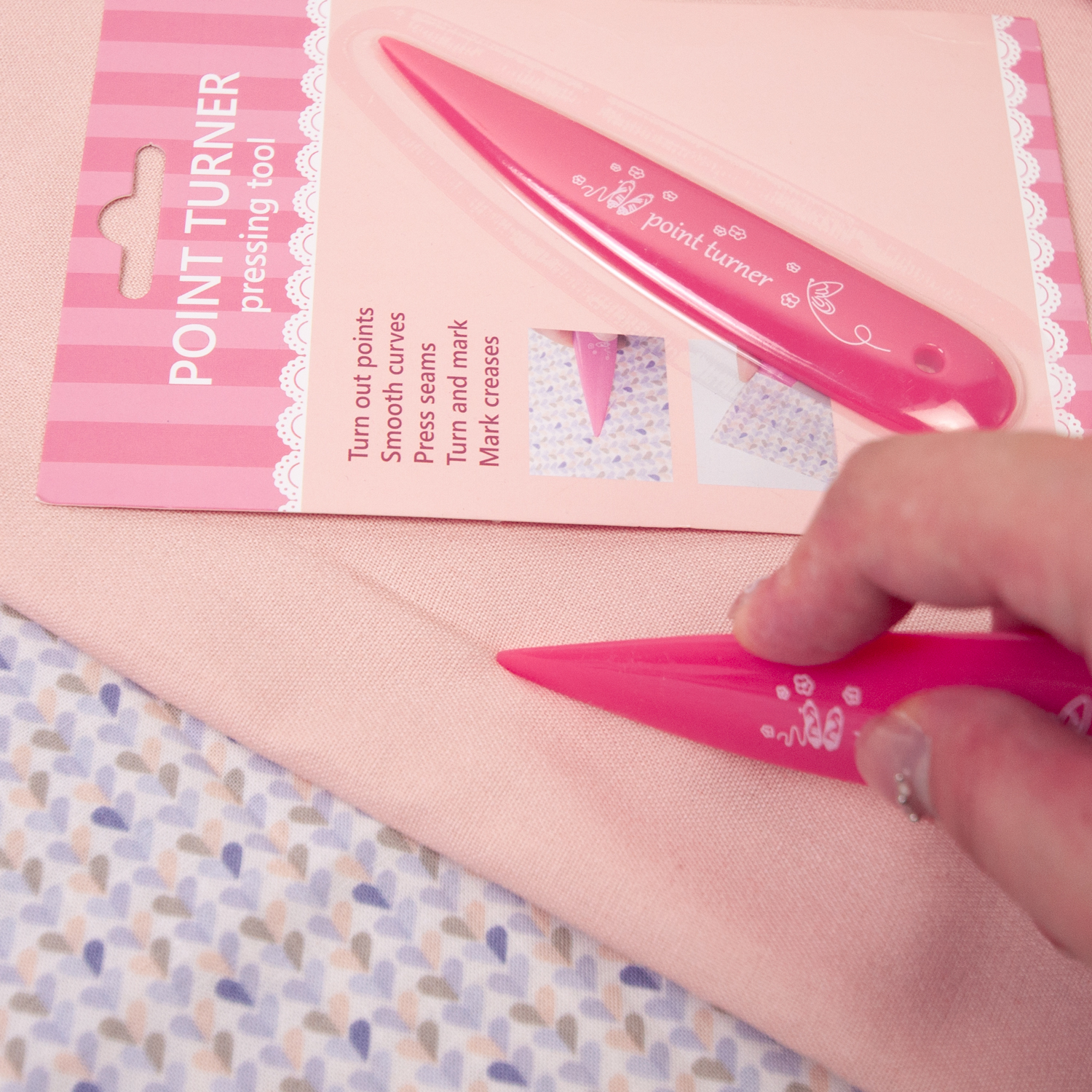 Custom Point Turner & Seam Creaser Press Marking Finger Presser Handy Tool for Sewing Tailor Needlework Crafts · image 2