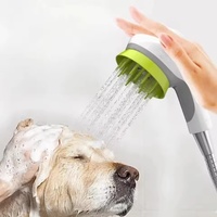 Pulvérisateur de Douche pour Animaux de Compagnie à Pression Améliorée, Confortable avec Brosse de Massage, Pulvérisateur de Lavage pour Chiens, Brosse à Poils, Outil de Bain pour Chats