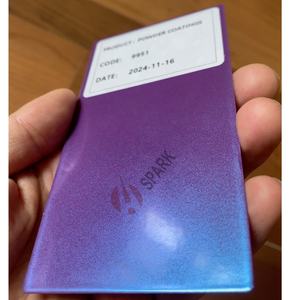 Peinture en poudre effet miroir Chameleon Blanc Rose A9001SG-A Bleu Lac Gris pour jantes de roues, peinture nano en poudre adhésive - Product Image 2