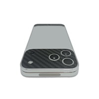 Pour iPhone 17 Series : Cadre de téléphone plaqué or de luxe, design populaire à Dubaï, boîtier de téléphone électroplaqué en fibre de carbone