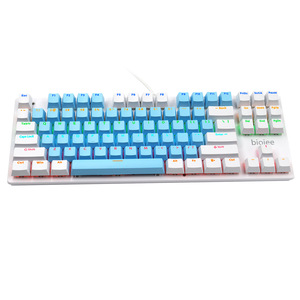 Teclado mecánico con cable al por mayor juego e-sports eje verde eje rojo eje té portátil pequeño color a juego dos colores - Product Image 4