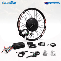 Kit de conversion de vélo électrique Sailimotor 1500W 2000W 3000W avec batterie 48V 60V 72V en option, entrepôt AU
