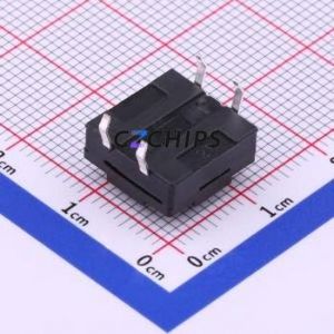 TS-1011-A6B3-D2 Tactile Switch Through hole-4P,12x12mm Switch Single Pole Single Throw Round Button 2.5N Through Hole - Product Image 2