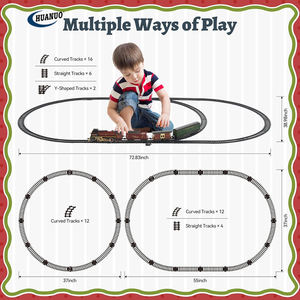 Jouets de <span class=keywords><strong>train</strong></span> télécommandés pour enfants <span class=keywords><strong>avec</strong></span> lumière de fumée et son pour le tour de l'arbre - Product Image 6