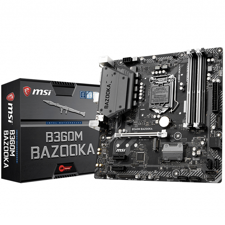 Placa Mãe de Jogos Usada MSI B360M BAZOOKA com Chipset B360