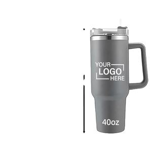 Nuevo Vaso Térmico de Metal con Asa y Tapa, de 40 oz, con Diseño Impreso, de Acero Inoxidable - Product Image 4
