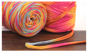 Vente chaude imprimé <span class=keywords><strong>t</strong></span>-<span class=keywords><strong>shirt</strong></span> <span class=keywords><strong>fil</strong></span> à tricoter polyester fantaisie <span class=keywords><strong>fil</strong></span> <span class=keywords><strong>t</strong></span>-<span class=keywords><strong>shirt</strong></span> <span class=keywords><strong>fil</strong></span> écheveau pour <span class=keywords><strong>crochet</strong></span> - Product Image 6