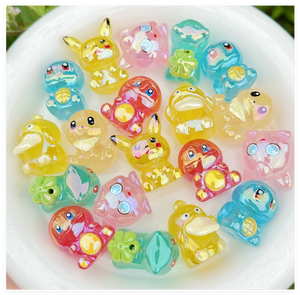 Perline in Resina da 28mm con Figurine di Animali Anime, Luminose al Buio, per Creazione di Gioielli e Braccialetti Fai-da-Te - Product Image 4