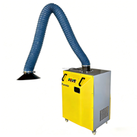 Purificateur de fumée de soudage mobile, extracteur de fumée de soudage à double bras ou à bras unique, équipement industriel d'élimination des fumées
