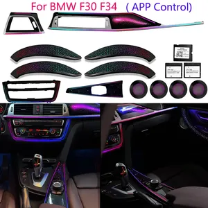 Autowellus F30 F34 12V Lumière d'ambiance pour Série 3/4 2013-2019, éclairage LED intérieur de <span class=keywords><strong>voiture</strong></span>, garniture radio, lumière galaxie <span class=keywords><strong>étoilé</strong></span>e - Product Image 1
