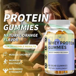Ausreson <span class=keywords><strong>Halal</strong></span> Vegan High Protein Gummies Gummy Etiqueta privada Suplementos deportivos 20g Osos sin azúcar Whey Protein Gummies - Product Image 2