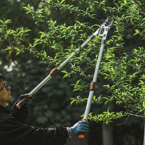 <span class=keywords><strong>Sécateur</strong></span> manuel télescopique à long manche en acier SK5 haute teneur en carbone, robuste, à 4 positions, <span class=keywords><strong>pour</strong></span> jardin, haie, arbres fruitiers et <span class=keywords><strong>branches</strong></span> - Product Image 1