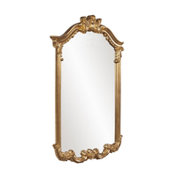 Miroir mural en bois doré orné, décoration d'intérieur classique, best-seller, style Art déco, cadre sculpté pour le salon, l'entrée, le style