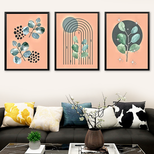 Lot de 3 tableaux abstraits floraux rafraîchissants, impression artistique <span class=keywords><strong>aquarelle</strong></span> sur toile, décoration murale pour la maison - Product Image 3