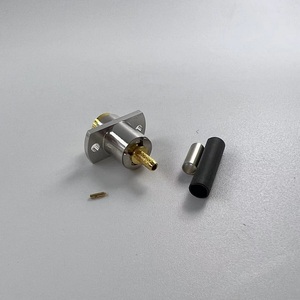 Conector Coaxial RF Hembra BMA de 2 Orificios para Montaje en Brida, Cable RG316 Eléctrico Impermeable, Tipo Crimp - Product Image 3