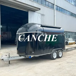 Chariot de vente ambulante de crème glacée populaire en Europe, remorque de camping familiale avec équipement - Product Image 3