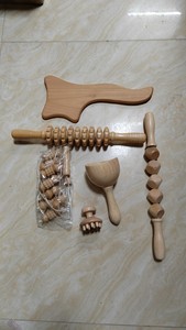 Handheld Wood Therapy <b>Massage</b> Tool Wooden Body Sculpting Tools for Lympahtic Drainage Anti-Cellulite Muscle Pain Relief - Product Image 2