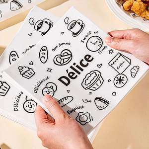 Papier d'emballage pour sandwichs, de qualité alimentaire, résistant à la graisse, avec logo imprimé personnalisé en gros, pour aliments, hamburgers, poulet frit, frites - Product Image 5