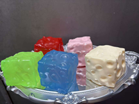 Jouet Squishy Vaseline en forme de fromage, 12 pièces/boîte, boîte PVS, jouets anti-stress à rebond lent en forme d'aliments, cadeau promotionnel