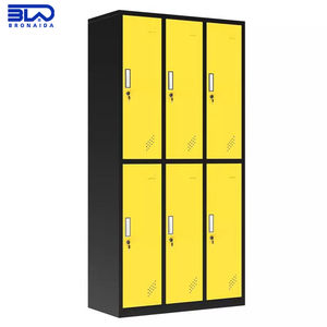 Armadio in Acciaio con Ripiani Regolabili per Archiviazione di Documenti, Dispositivi, Borse e Forniture in Spazi di Coworking - Product Image 6