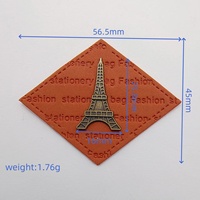 Étiquettes métalliques en alliage de zinc, logo 3D en relief, lavables, imprimées par transfert thermique pour vêtements et sacs, avec patchs personnalisés, étiquettes de vêtements
