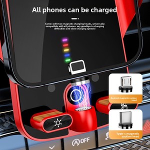 <span class=keywords><strong>Support</strong></span> de téléphone pour <span class=keywords><strong>voiture</strong></span> F28 avec chargeur sans fil, <span class=keywords><strong>ouverture</strong></span>/fermeture <span class=keywords><strong>automatique</strong></span>, fixation sur grille d'aération, <span class=keywords><strong>support</strong></span> de navigation - Product Image 3