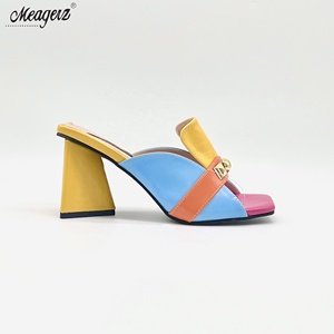 Vendita calda all'ingrosso donna Africa pump sandali femminili pantofole tacchi alti scarpe per le donne festa di nozze - Product Image 2