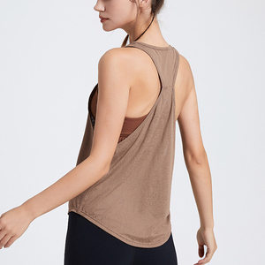 Camisetas Deportivas Holgadas para Mujer, Personalizadas, de Secado Rápido, Transpirables, Informales, para Entrenamiento, Fitness, Yoga, de Nailon/Spandex, Cuello Redondo - Product Image 4